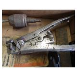 Stapler, staples, wire stripper, ca...