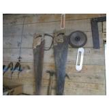 Saws, squares, hammers...