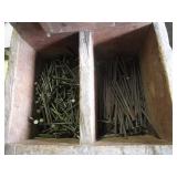 Nail totes, wooden 18-1/2"L and 20"...