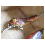 Antique lures: Heddon glass eye, tw...