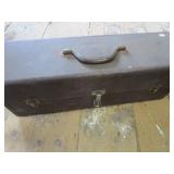 Tackle box, metal with a few lures...