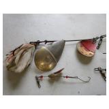 Antique lures, spoon jigs...