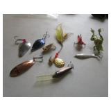 Antique lures: wobbler, spoon bill,...