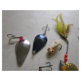 Antique lures: wobbler, spoon bill,...