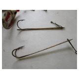 Antique lures and Spring lever trap...