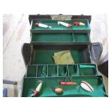 Metal tackle box & tackle...