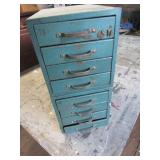 Wards metal cabinets, two 4-drawer ...