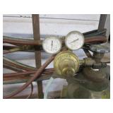 Cutting torch tanks with extra, car...