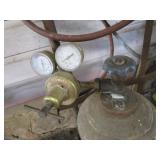 Cutting torch tanks with extra, car...