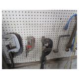 C-clamps, pipe cutter & die, vintag...