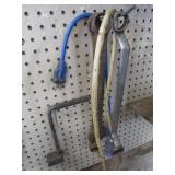 C-clamps, pipe cutter & die, vintag...