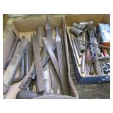 Files, wire brushes, punches, batte...