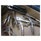 Vise grips, channel lock pliars, Cr...