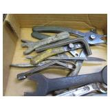 Vise grips, channel lock pliars, Cr...