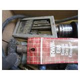 Skil 3/8 electric drill, bits, hole...