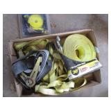 Ratchet tiedowns, new tow strap...