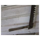 Two person antique lumber saw...