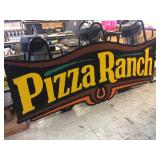 Large Pizza Ranch Metal Sign - 119" x 46"