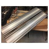 Vintage 2 Pc - Railroad Crossing - Aluminum Signs 48" x 9"