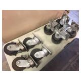 2 Sets of 4 Heavy Swivel Casters 4" Albion & Faultless