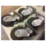 2 Sets of 4 Heavy Swivel Casters 4" Albion & Faultless