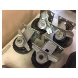 2 Sets of 4 Heavy Swivel Casters 4" Albion & Faultless
