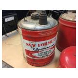 3 Vintage Metal Fuel/Oil Cans - Good