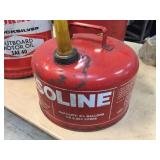 3 Vintage Metal Fuel/Oil Cans - Good