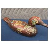 HAND PAINTED WOODEN DUCK DECOY
