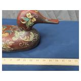HAND PAINTED WOODEN DUCK DECOY