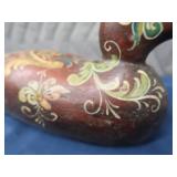 HAND PAINTED WOODEN DUCK DECOY