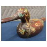 HAND PAINTED WOODEN DUCK DECOY