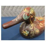 HAND PAINTED WOODEN DUCK DECOY