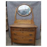 GORGEOUS ANTIQUE? DRESSER WITH MIRROR
