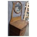 GORGEOUS ANTIQUE? DRESSER WITH MIRROR