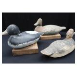 3 WOODEN DECOYS