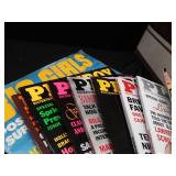 ASSORTED ADULT MAGAZINES AND A COFFEE TABLE BOOK