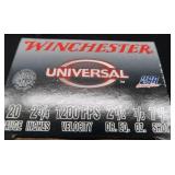 100 SHELLS / WINCHESTER UNIVERSAL 20 GAUGE
