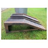 METAL CAR RAMPS / METAL TRASH CAN