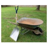 WHEELBARROW / #2 SCOOP SHOVEL