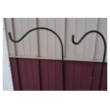2 BLACK STEEL PLANT HOOKS