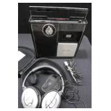 BOSE HEADPHONES VINTAGE PANASONIC SOLID STATE RADIO