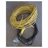 EXTRA LONG EXTENSION CORD AND TROUBLE LIGHT