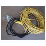 EXTRA LONG EXTENSION CORD AND TROUBLE LIGHT