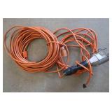 EXTENSION CORD AND TROUBLE LIGHT