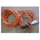 EXTENSION CORD AND TROUBLE LIGHT