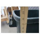THREE RUBBER MAID 30 GALLON TRASH CANS