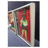 2 WOODEN SHADOWBOXES