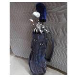 GOLF CLUBS AND BAG