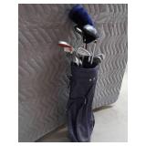 GOLF CLUBS AND BAG